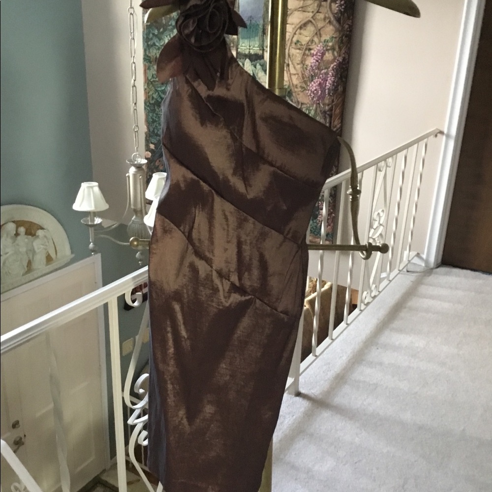 New dark brown dress size Small